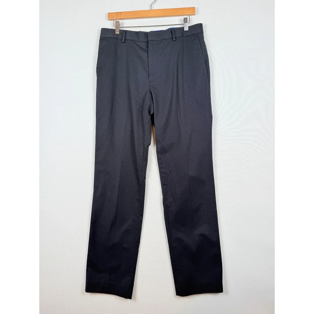 Banana Republic Mens 33 x 34 Dress Pants Gray Slim‎ Fit Office Preppy Tailored